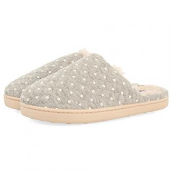 Zapatillas de Casa para Niña con Estampado de Lunares Lysander 73110 Gris