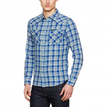 Lee Western Shirt, Camisa para Hombre, Azul