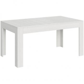 Mesa extensible Bibi 90x160/220 cm en blanco fresno