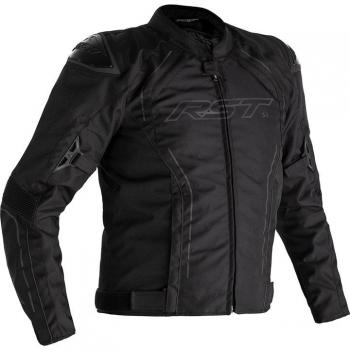 RST S-1 Chaqueta textil de motocicleta negra