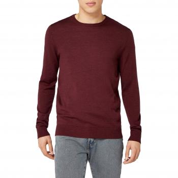 JACK & JONES Jjemark Knit Crew Neck Noos, suéter para Hombre, Rojo