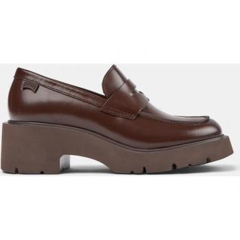 CAMPER Milah Loafers for Women in Burgundy Smooth Leather