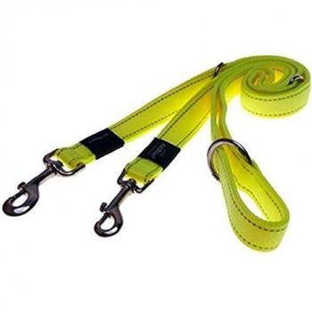 Correa Multiusos para Perro Rogz Clásica Amarilla 1.0-1.3-1.6 mtr
