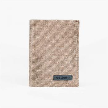 Pepe Jeans Jeans Cartera vertical con monedero Marrón 8,5x11,5x1 cms Piel