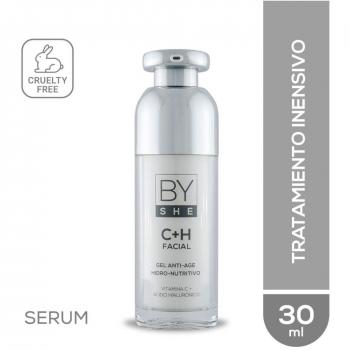 BY DERM C+H SERUM ANTIAGE HIDRONUTRITIVO CON ACIDO HIALURONICO Y VITAMINA C 30 Ml