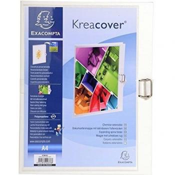 Exacompta 37802H - Carpeta con lomo extensible, color blanco