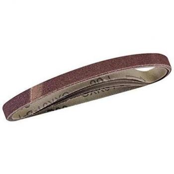 Silverline Tools 386171 Bandas de Lija, 10 x 330 mm, Grano 80, Caja de 5