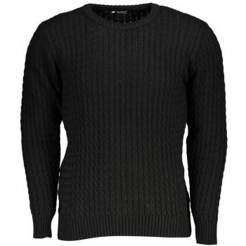 U.S. Polo Assn. Twisted Crew Neck Classic Sweater - Black, Male, Size M