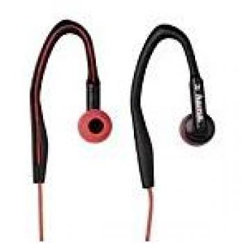 Hama HK3203 Rojo Intraaural gancho de oreja, Dentro de oído auricular - Auriculares