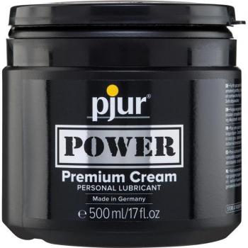 Lubricante Pjur Power 500 ml - Lubricante a base de agua, sin fragancia, compatible con preservativos, fórmula de larga duración, ideal para uso personal y en pareja