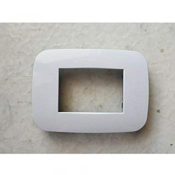 Placa Compatibles Axolute Bticino 7 Foros Coloridos Blanco Opaco