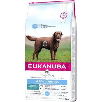 Eukanuba Alimento Seco para Perros Adultos de Raza Grande Control de Peso con Pollo Fresco 12 kg