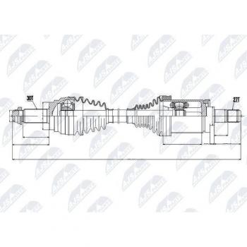 Árbol de transmisión NTY NPW-BM-015 Antriebswelle