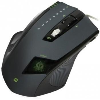 Ratón Gaming KeepOut X7 - Laser, USB, 5000 dpi, 11 Botones, Negro/Verde/Gris/Plata
