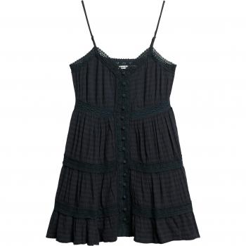 Vestido Corto Sin Mangas Alana con Encaje Eclipse Marino Mujer XS