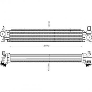 Intercooler NRF 309033 - Intercooler de alta calidad, diseñado para mejorar la eficiencia del motor, fabricado con materiales duraderos, compatible con varios modelos de vehículos, optimiza la refrigeración del aire comprimido, reduce la temperatura
