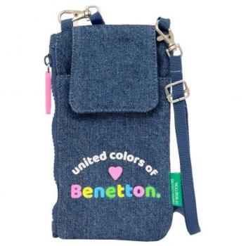 MONEDERO PORTAMOVIL BENETTON DENIM 10x19cm