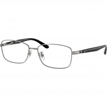 Ray-Ban RX6527D Unisex Eyeglasses, Color 2502 (Gunmetal), Size 56, Asian Fit, Blue Light Block Available