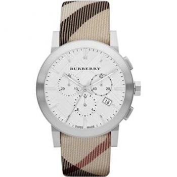 Burberry BU9357 Mens City Leather Strap Nova Check Watch Classic Check