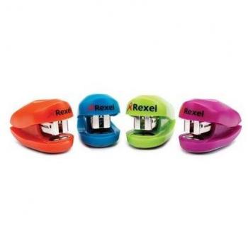 Grapadora Rexel Buddy + Caja Grapas Capacidad 10 Hojas Colores Surtidos