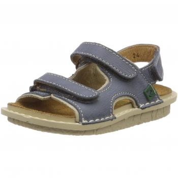 El Naturalista Kids E289 Pleasant Terra, Sandalias con Punta Abierta para Niños, Azul Vaquero/Porcelana, 30 EU