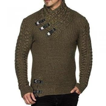 tazzio Jersey de hombre Styler punto grueso 16477 caqui L