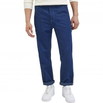 Lee Relaxed Fit Carpenter Jeans for Men, Rinse Blue, 27W x 32L