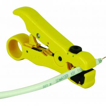 Schwaiger ABI212 031 - Pelacables universal, color amarillo