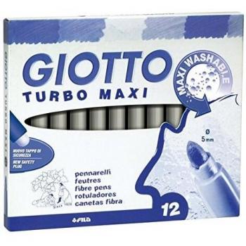 Turbomaxi 456 - Rotuladores, caja de 12 unidades, color gris