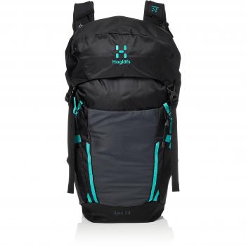 Haglöfs Spiri 33 Mochila, Unisex Adulto, True Black/Crystal Lake, Talla Única