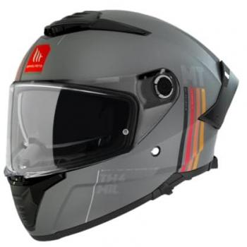 Casco Integral MT Helmets Thunder 4 SV Mil Gris Mate con Doble Pantalla y Listo para Pinlock