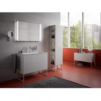 Armario Espejo Keuco Royal Match con Iluminación LED, 2 Puertas, 65 x 70 cm, Anodizado Plata