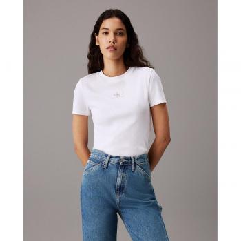 Calvin Klein Jeans Camiseta De Manga Corta Label Rib Baby