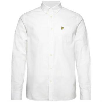 Lyle & Scott Cotton Linen Men's Button Down Shirt - White - Size M