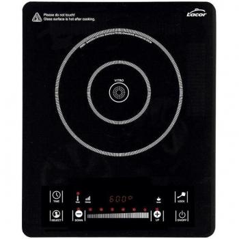 Placa Vitrocerámica Sobremesa Suinga Energy 2000W, 10-20 cm, Color Negro