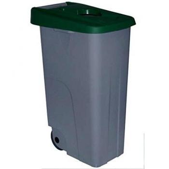 Famesa 23250-VD Cubo reciclo Tapa/Ranura 110 L Verde