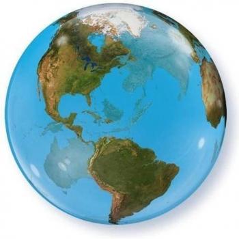 Folat- Globo de Aluminio Planeta Tierra-56 cm, Multicolor