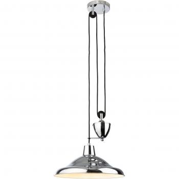 Lámpara colgante Suffolk Chrome 1 bombilla 16cm Rise & Fall de Firstlight Products