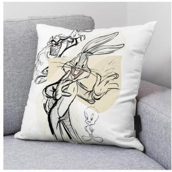 PLAY FABRICS - FUNDA DE COJÍN 100% ALGODÓN 45X45CM MODELO LOONEY SKETCH A
