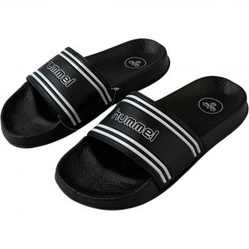 Chanclas Hummel Pool Retro Negro para hombre, diseño clásico, material ligero y resistente al agua, suela antideslizante, comodidad óptima para uso en piscina y playa