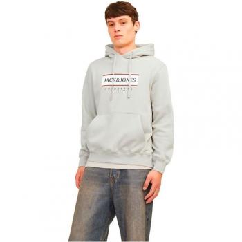 Sudadera con capucha Jack & Jones Rfrederiksberg Box Mineral Gray Infantil, Jersey, Cuello Capucha