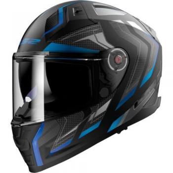 Casco Integral LS2 FF811 Vector II Alizer Negro Mate-Azul