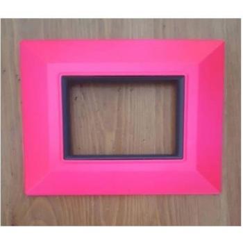 Placa Compatibles Axolute Bticino Color Fucsia - 3 Foros