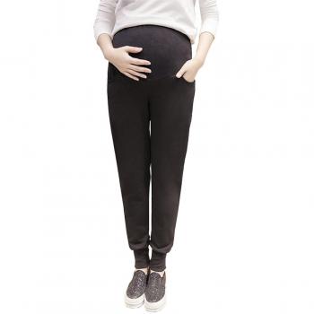 XFentech Pantalones Legging de Maternidad de Cintura Alta de algodón