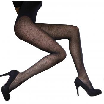 Janira panty roses negro m