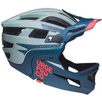Urge Gringo de la Sierra - Casco Integral para Adulto, Unisex, Color Gris y Azul