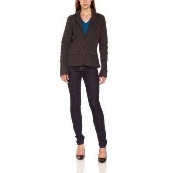 Tommy Hilfiger Tabina Cbl Blazer - Americana de manga larga para mujer, talla 42, color gris
