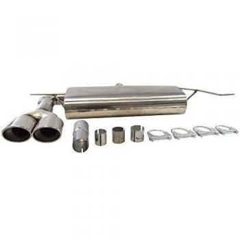 Super Sport Acero inoxidable - Silenciador trasero apto para AUDI TT II Coupé, ROADSTER, tipo