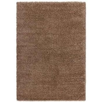 Alfombra Moderna Shaggy Samba Beige/Marrón Varios Tamaños Sale 50%, 120 cm_x_170 cm
