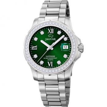 Jaguar Woman Collection J892/5 Reloj de Mujer Suizo Verde de Acero Color Plata